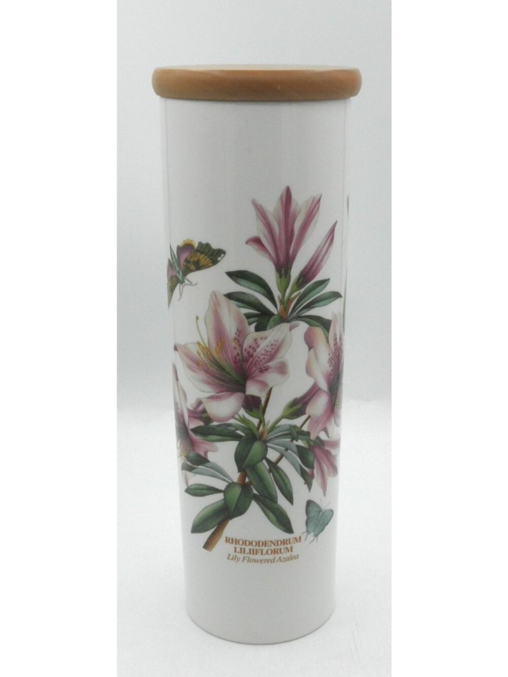 Portmeirion Botanic Garden Pasta Jar w/Lid Lily Flowered Azalea Pattern:  PRTBOG